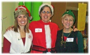 Friends play elf together 