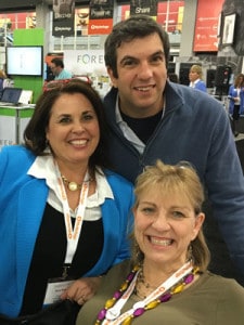 ROotsTech 2016 Laura with AJ Jacobs and Carol Rice