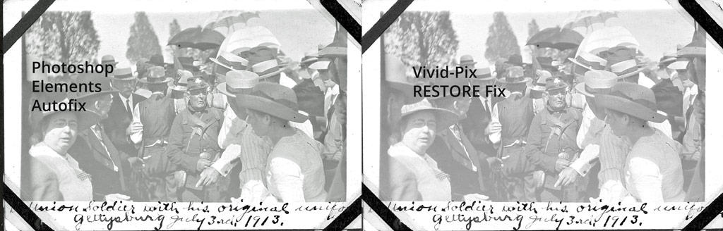 Vivid-Pix RESTORE Software Product Review 17 Black and white photo restore comparison