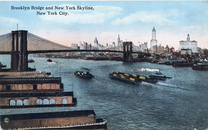 Brooklyn bridge Postcard