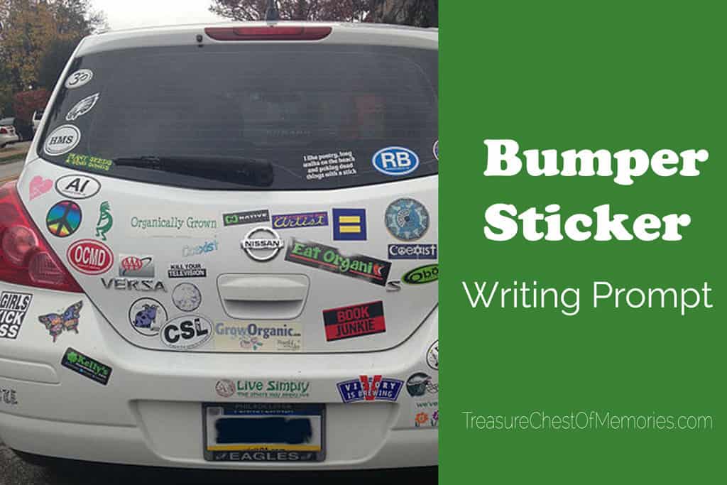 Bumper Sticker Writing prompt