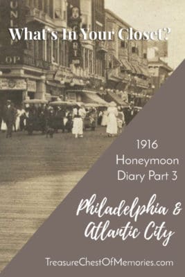 Honeymoon Diary Philadelphia Atlantic City Graphic