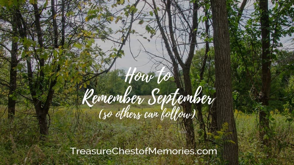 How to remember September cover image with a photo of a field in September 
