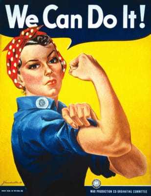 Rosie the Riveter Recruitment Poster .+