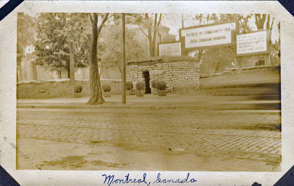 Recruitment station in Montreal in 1916 