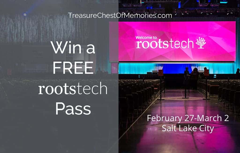 Free RootsTech Pass Giveaway Graphic 