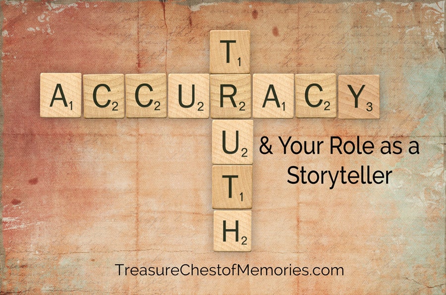 Truth and Accuracy and Your Role as a Storyteller 3 Truth and Accuracy Graphic with Scrabble Tiles