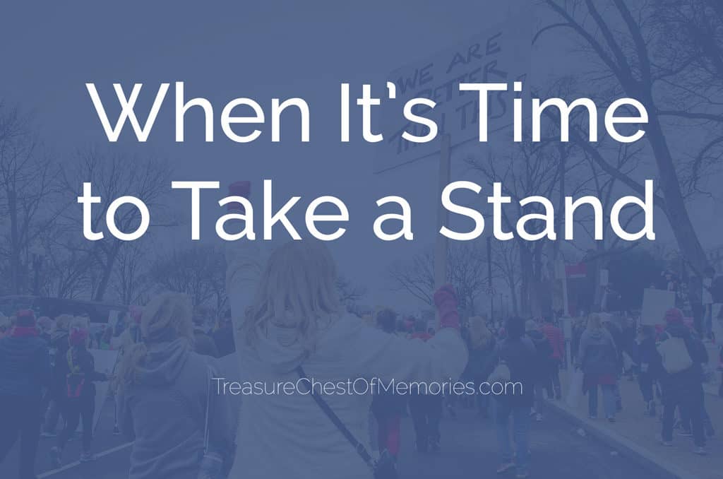 When it's time to take a stand graphic 