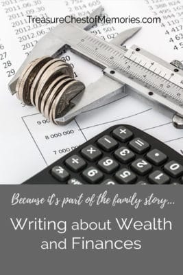 Writing about Wealth grapic pinnable 
